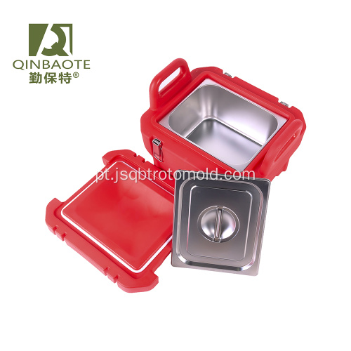 Dispensador de bebidas, gelo quente, portátil, armazenamento de alimentos, balde de sopa, barril isotérmico isolado de aço inoxidável para cantina